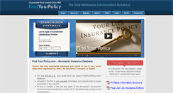 Desktop Screenshot of findyourpolicy.com
